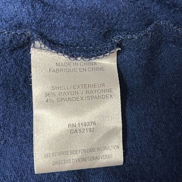 Helmut Lang Long Sleeve Top Asymmetrical Sweatshirt navy blue women’s size S - Picture 5 of 5